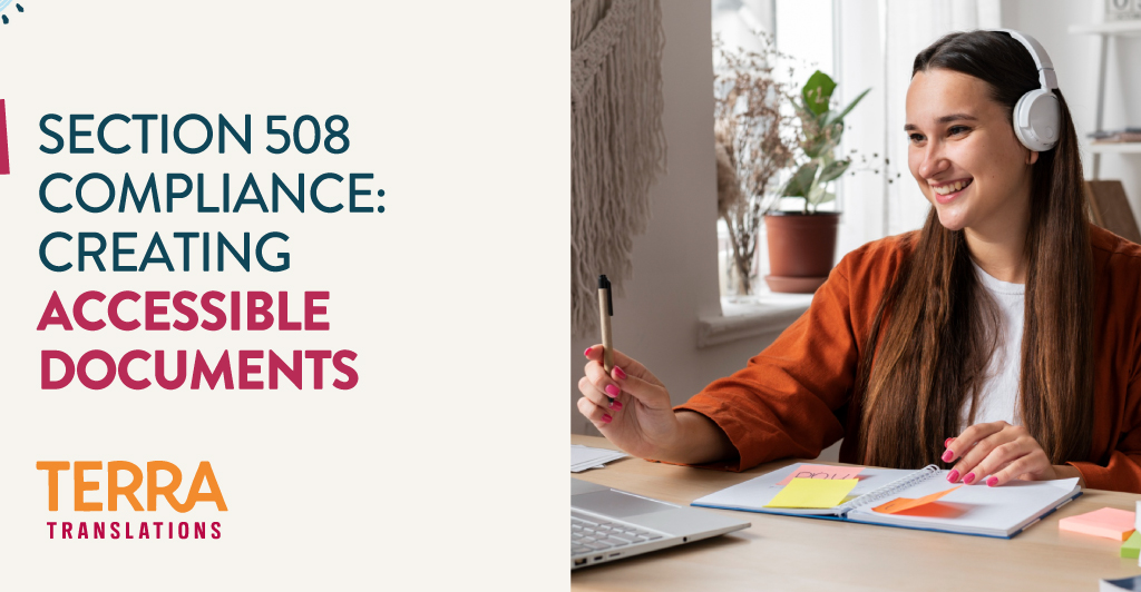 Section 508 Compliance: Creating Accessible Documents - Terra