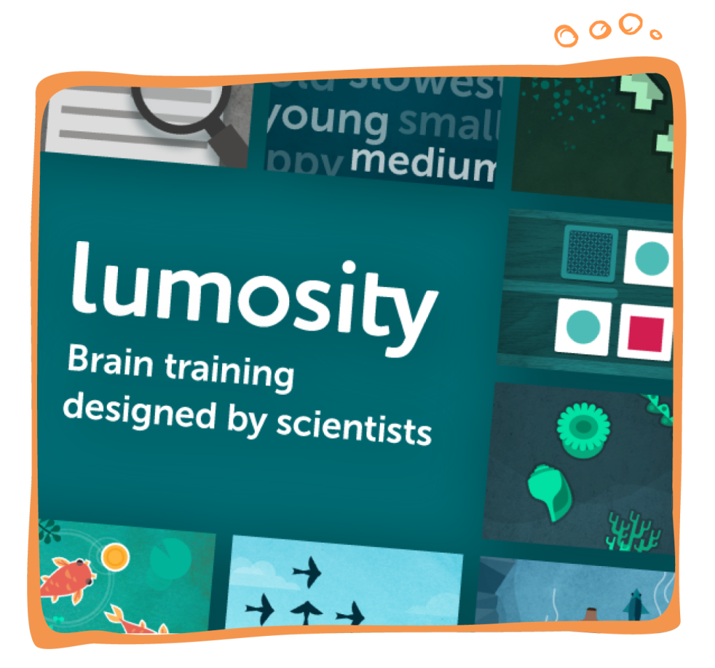 Lumosity is a brain training game designed by scientists. Image from Lumosity.